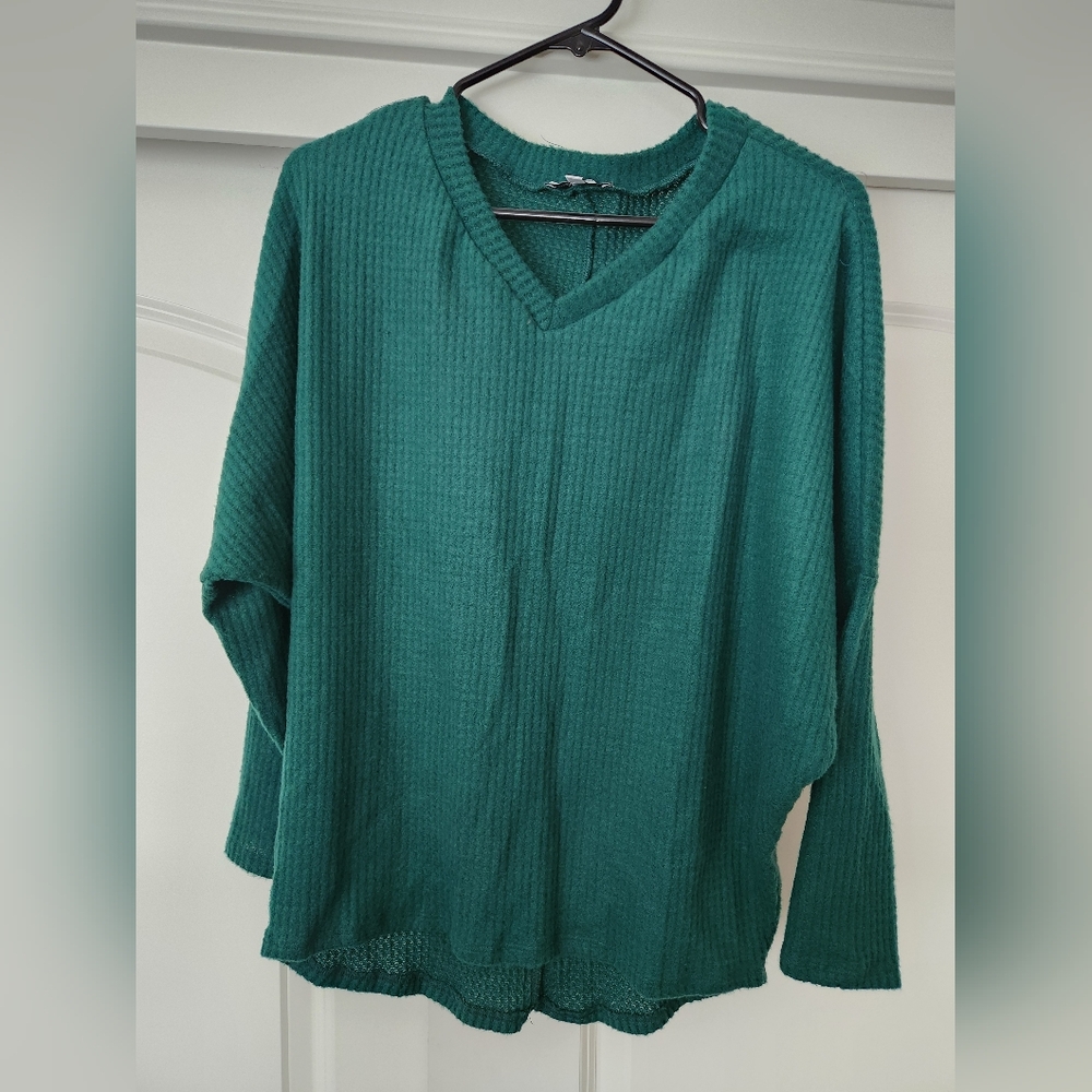 White Birch Waffle Knit Top